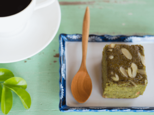 Matcha & White Chocolate Blondies